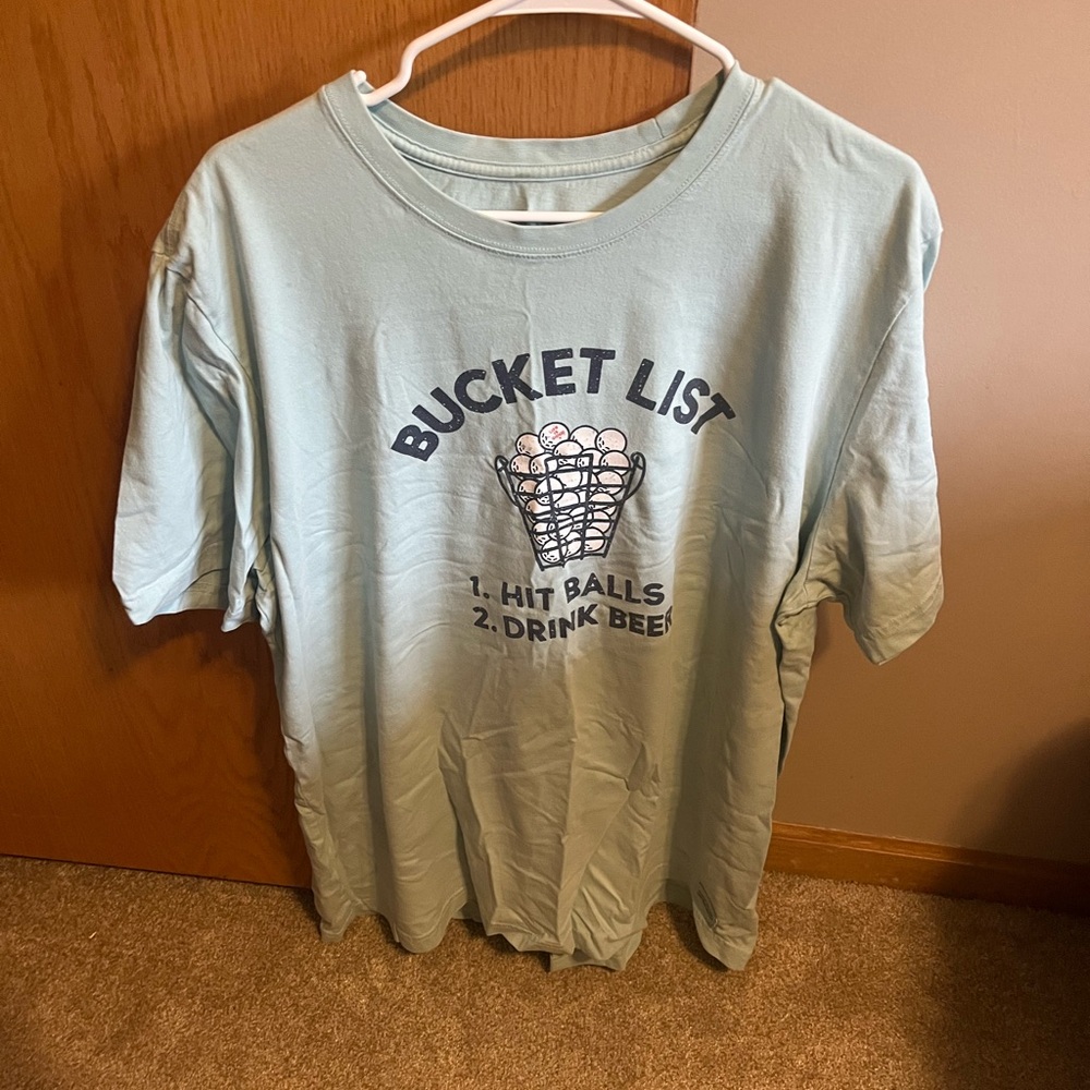 Life Is Good Light Blue T-Shirt